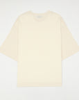 POLLIN Signature 09 oversized T-shirt in ecru, back view