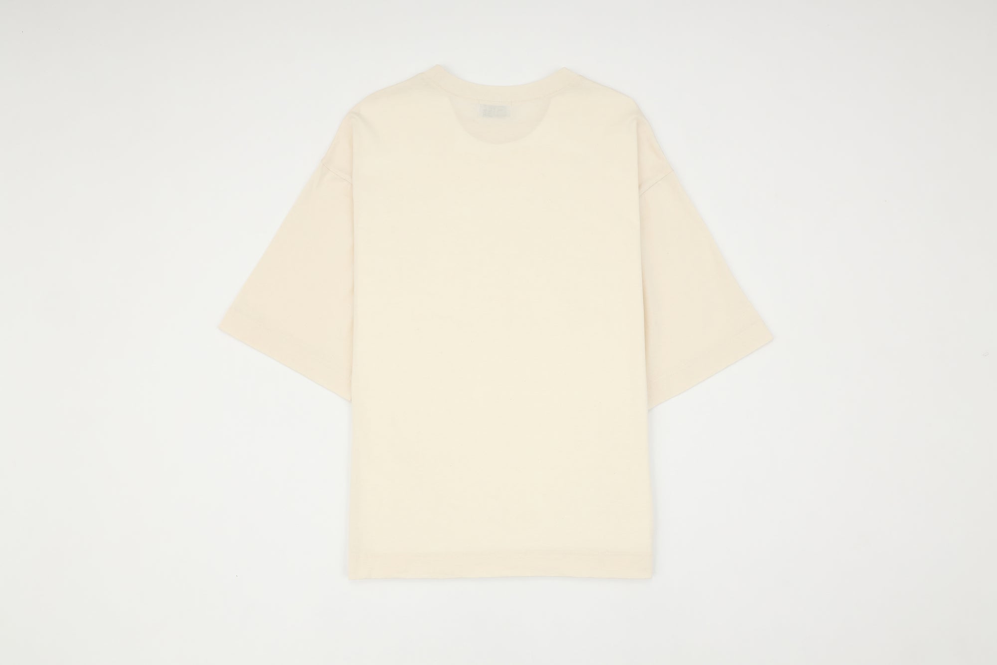 POLLIN Signature 01 oversized T-shirt in ecru, back view