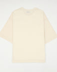 POLLIN Signature 01 oversized T-shirt in ecru, back view