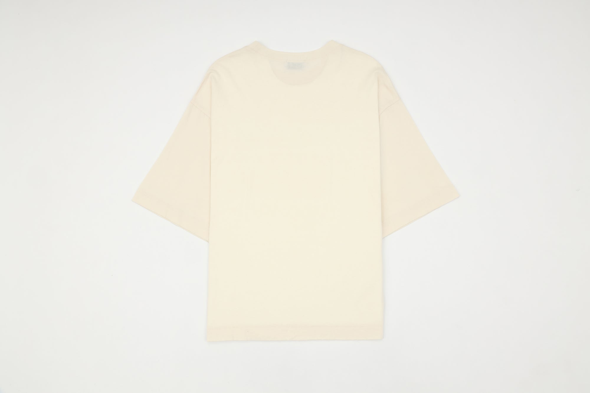POLLIN Signature 09 oversized T-shirt in ecru, back view